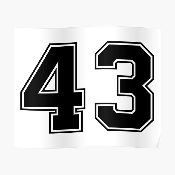 00, American Football Classic Vintage Sport Jersey Number in black number  on white background for american football, baseball or basketball Poster  for Sale by Marcin Adrian