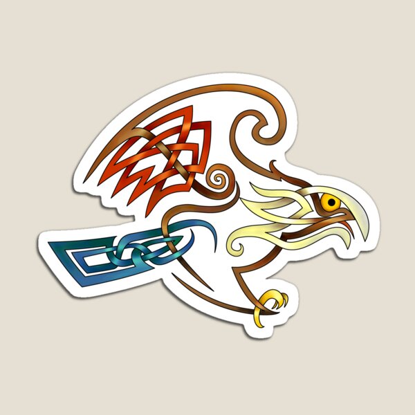 Celtic Knot Hawk Magnet