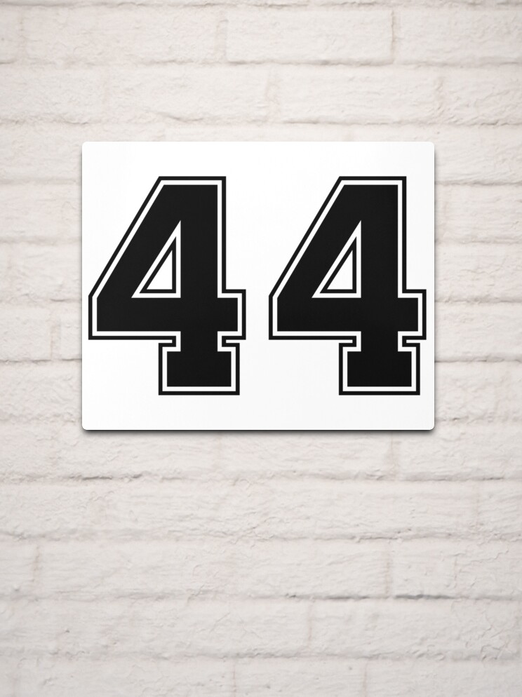 45 American Football Classic Vintage Sport Jersey Number in black number on  white background for american football, baseball or basketball | Sticker