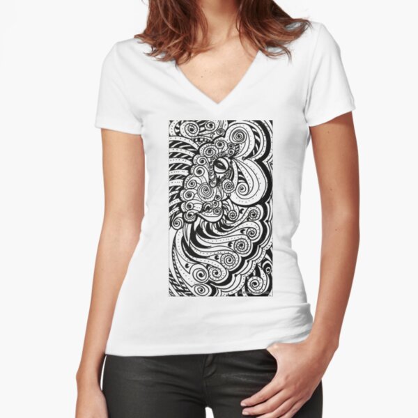 Fitted V-Neck T-Shirt