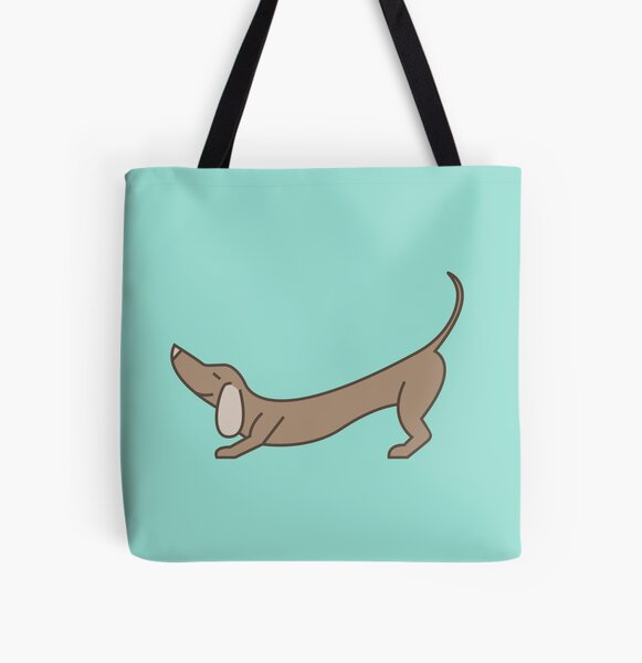 Downward Facing Dog All Over Print Tote Bag