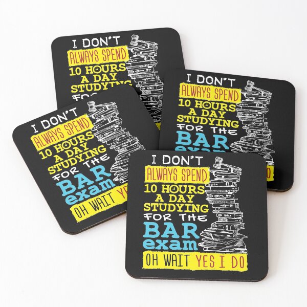 Item preview, Bar Exam 10 Hours Studying Funny Meme Quote designed and sold by jaygo.