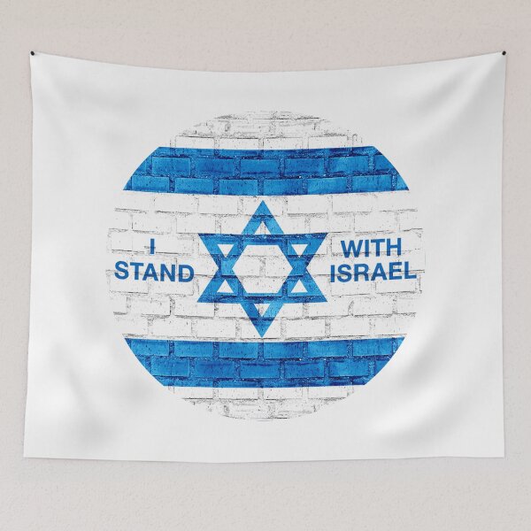 Item preview, I Stand With Israel Round Logo designed and sold by Nikki SpaceStuffPlus.