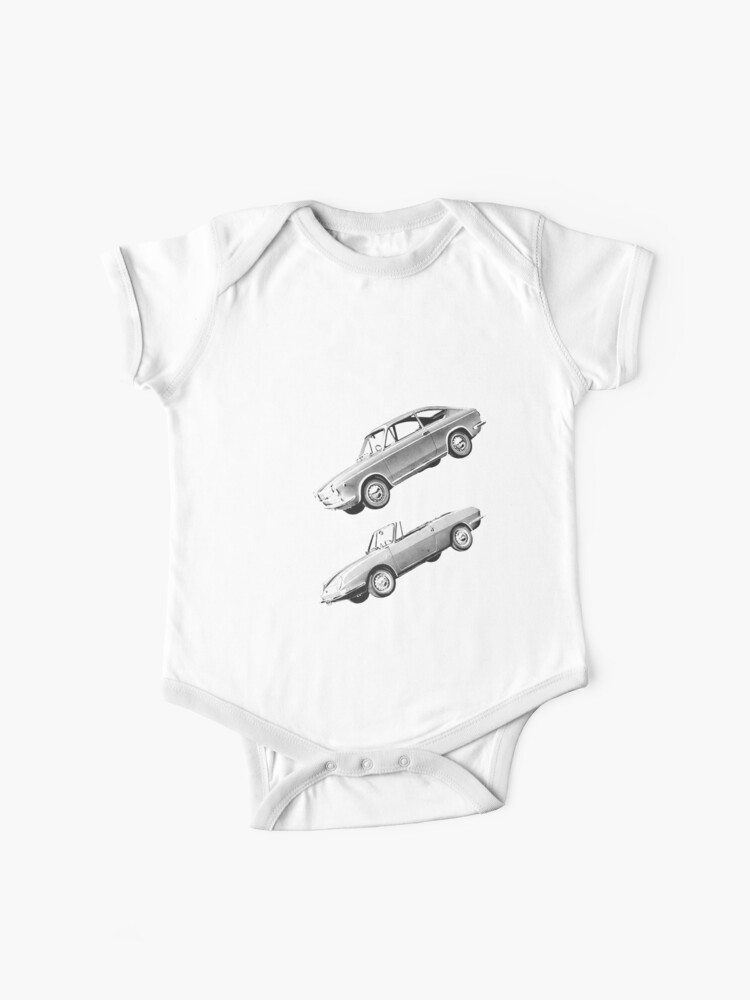 850 Advert Baby One Piece By Throwbackmotors Redbubble