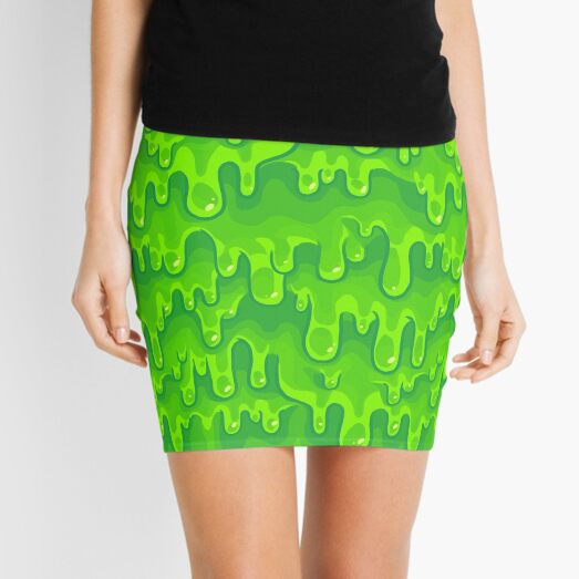 Slimed Mini Skirt