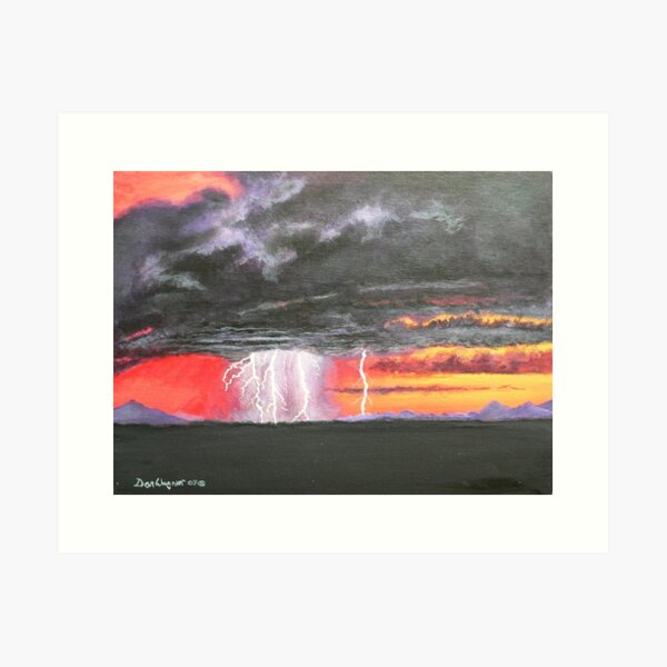 Desert storm Art Print