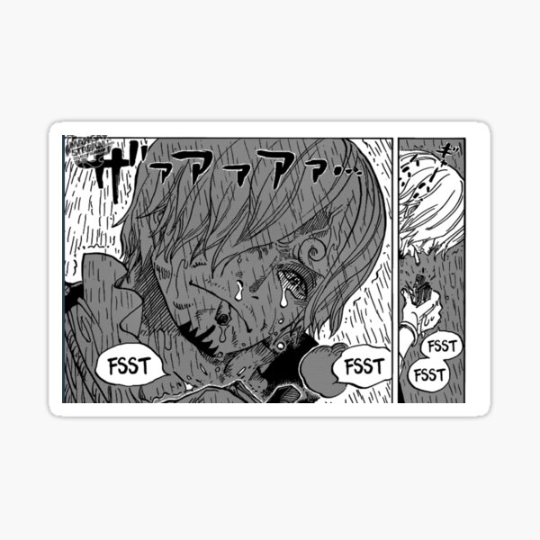 Sanji llorando Pegatina