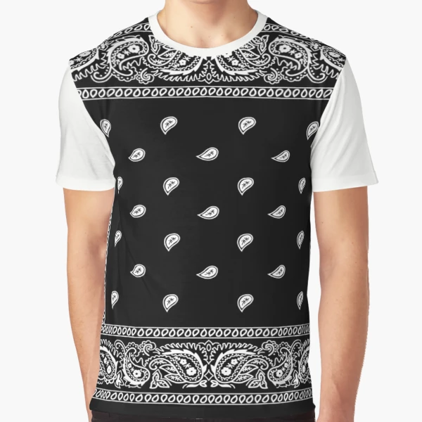 Bandana Black Graphic T-Shirt for Sale by MBlack100 | Redbubble