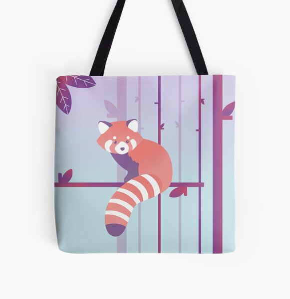 Red panda All Over Print Tote Bag