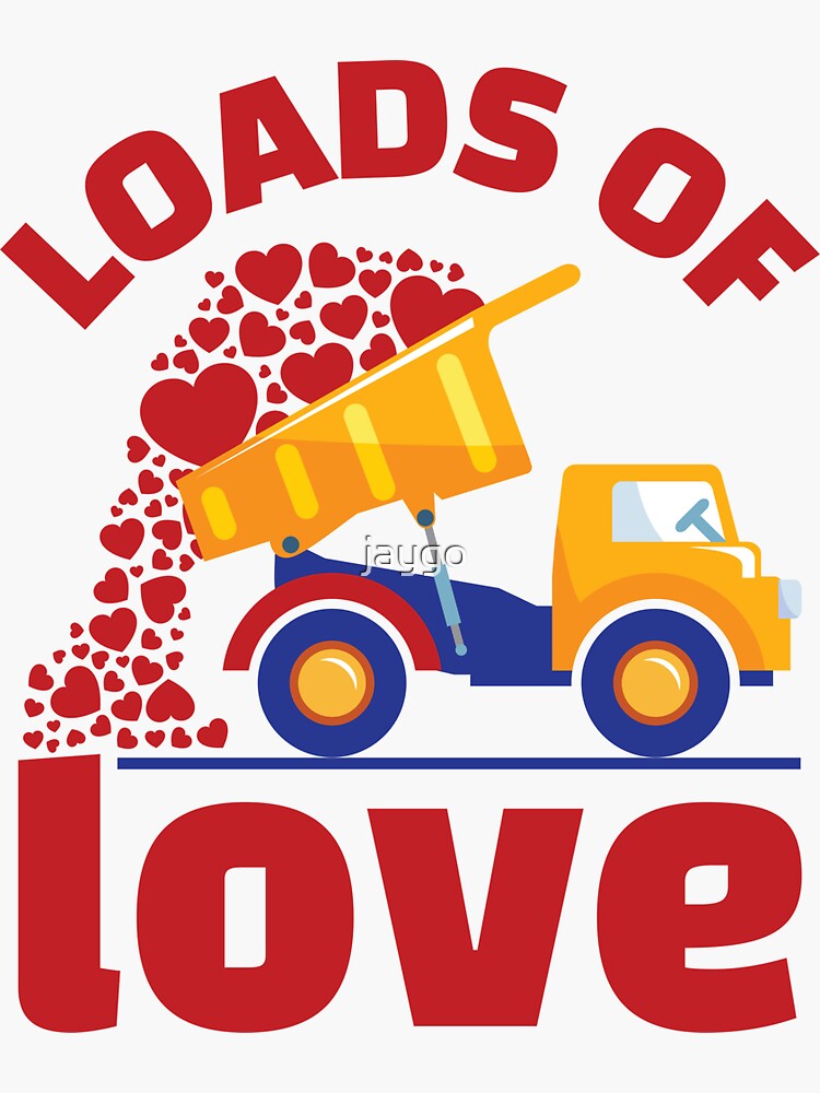 Truck Valentine Stickers for Sale