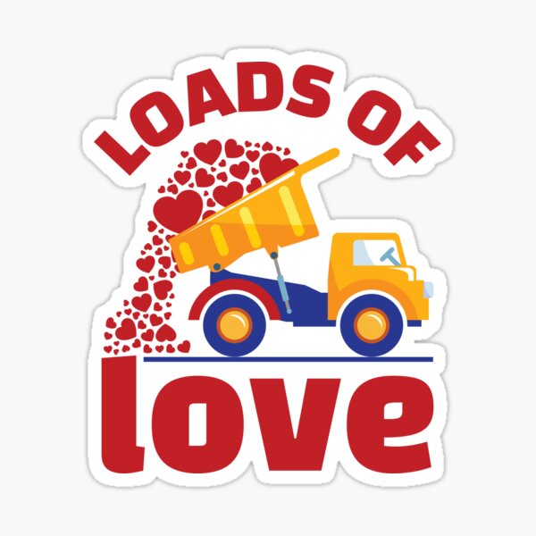 Truck Valentine Stickers for Sale
