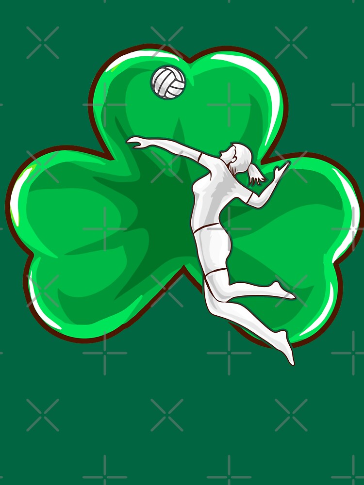 "Volleyball Girl Irish Shamrock St. Patrick's" Tshirt by frittata