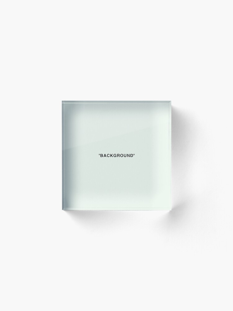 Off White Background Text Colour Acrylic Block By Boiiii