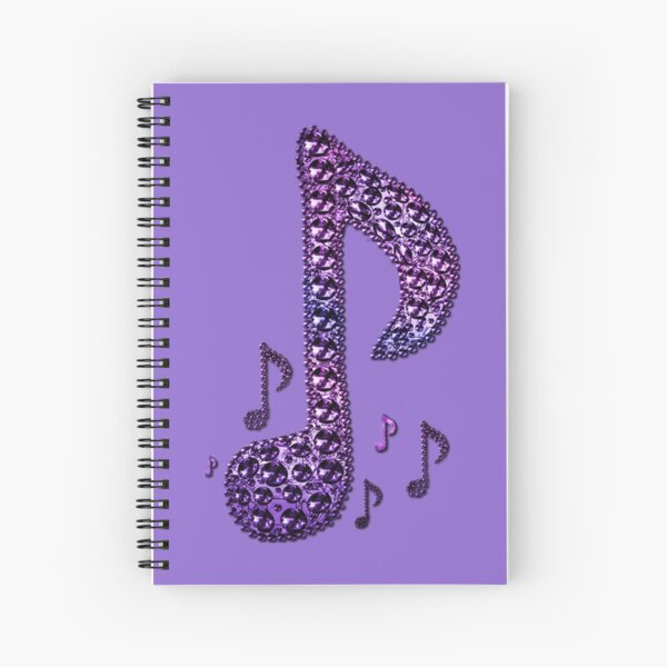 Item preview, Purple Lovers Sparkle Music Notes Pattern designed and sold by HavenDesign.
