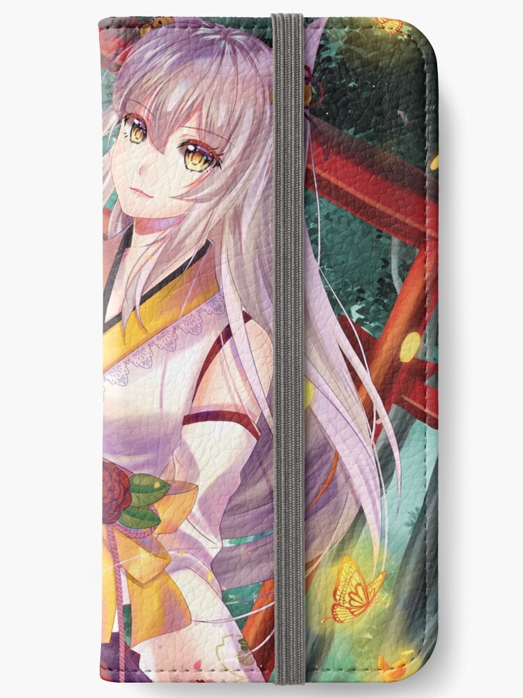 fox fire anime girl  iphone flipcase