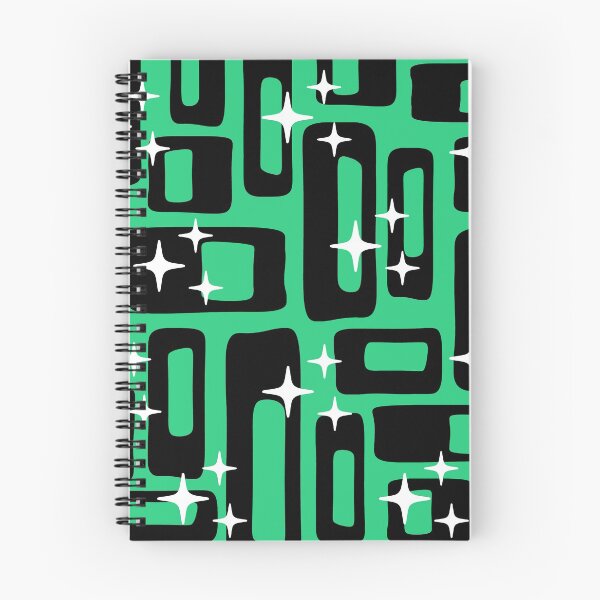 Item preview, Retro Mid Century Modern Abstract Pattern 979 Black and Green designed and sold by tonymagnerart.