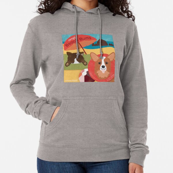 2019 Corgi Beach Bums - 2 Corgi Lightweight Hoodie