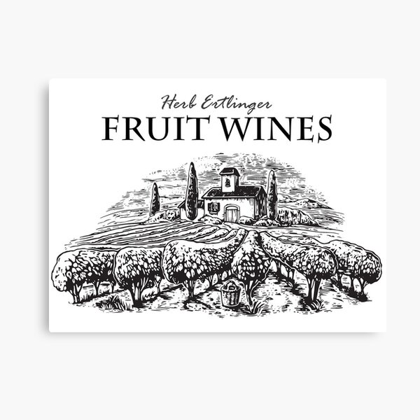 "Herb Ertlinger Fruit Wines from Schitts Creek" Canvas Print for Sale