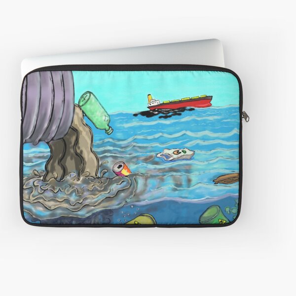 Pollution Scene Laptop Sleeve