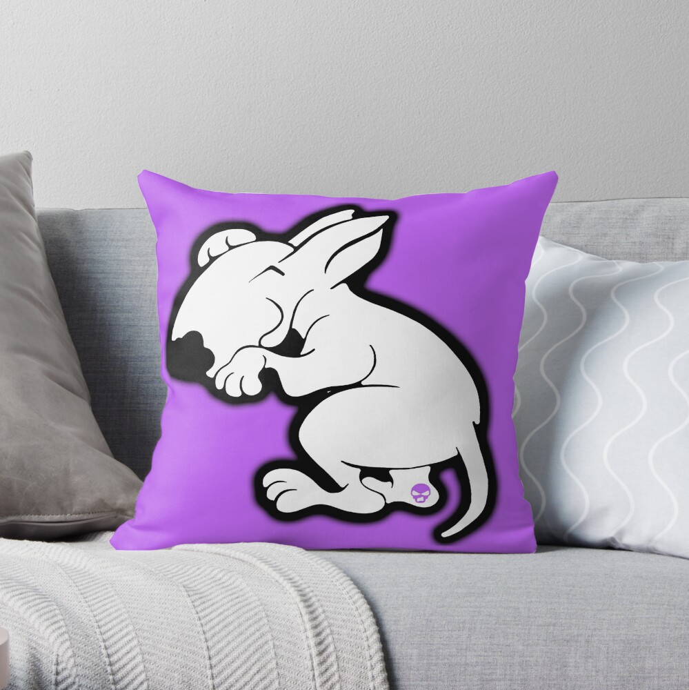 english bull terrier pillow