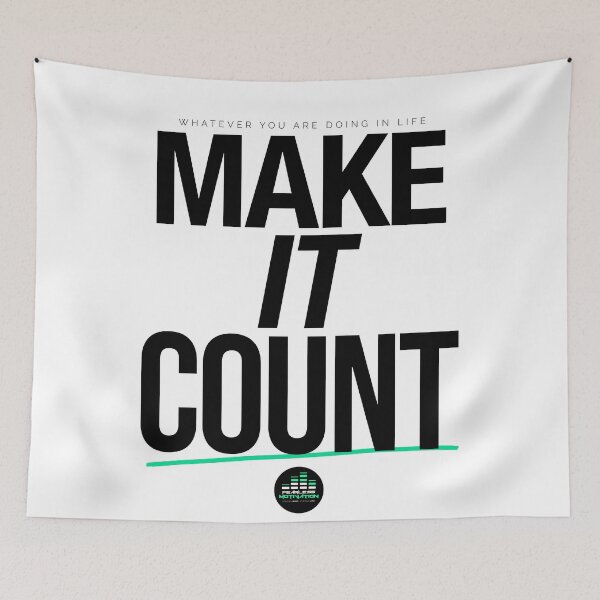 Item preview, Make It Count (Black) designed and sold by fearlessmotivat.