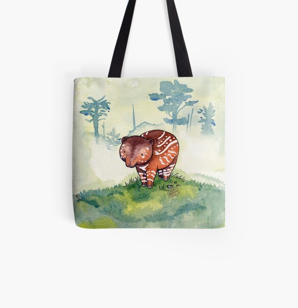 Baby Tapir All Over Print Tote Bag