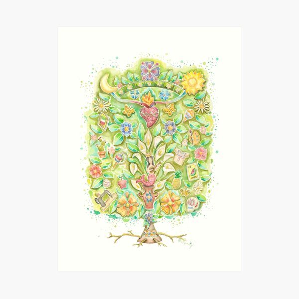 Árbol de la vida, "Arbol de la vida". Lámina artística