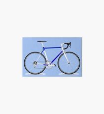 Road Bike- Blue Art Board Print