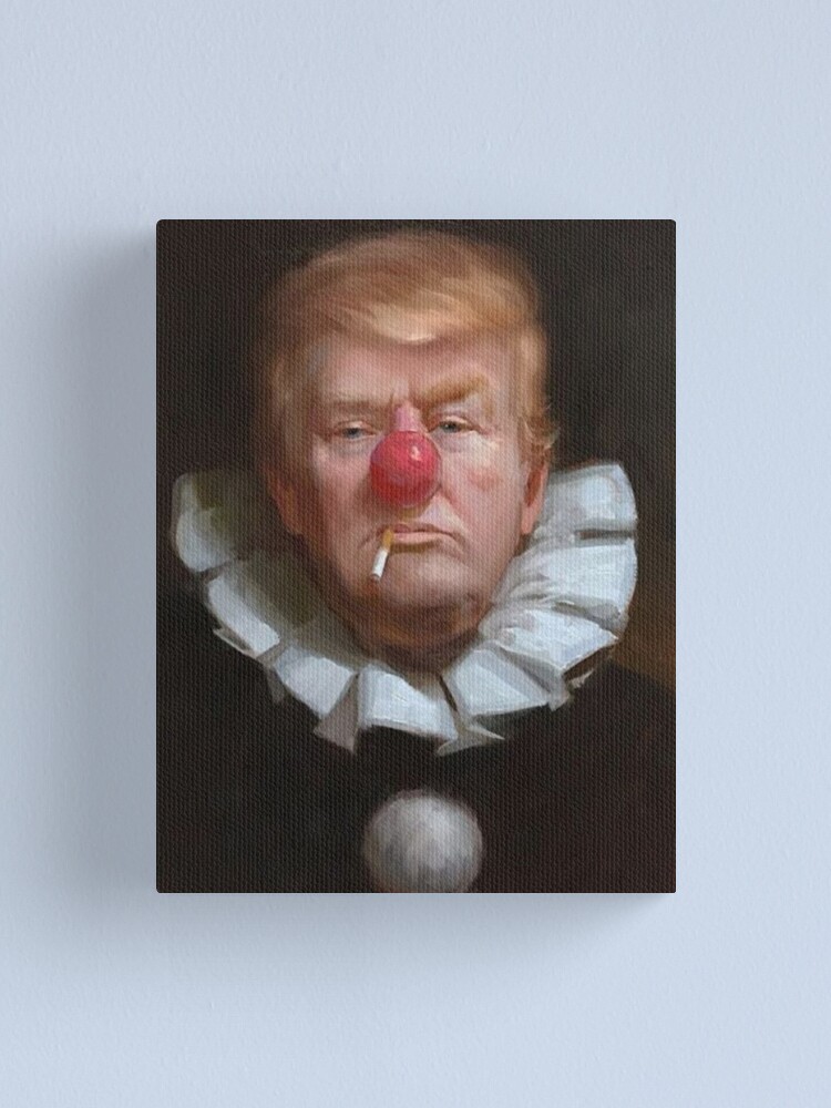 Alternate view of Clown President Donald Trump Canvas Print
