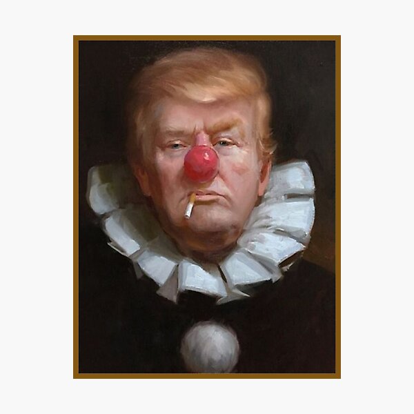 Item preview, Clown President Donald Trump designed and sold by almosthillwood.