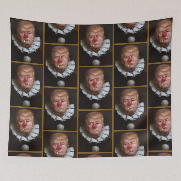 Item preview, Clown President Donald Trump designed and sold by almosthillwood.