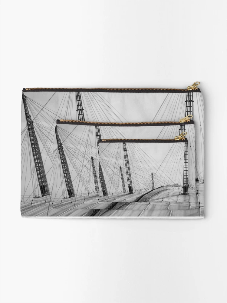 Thumbnail 2 of 4, Zipper Pouch, O2 roofscape designed and sold by Susan Purveur.