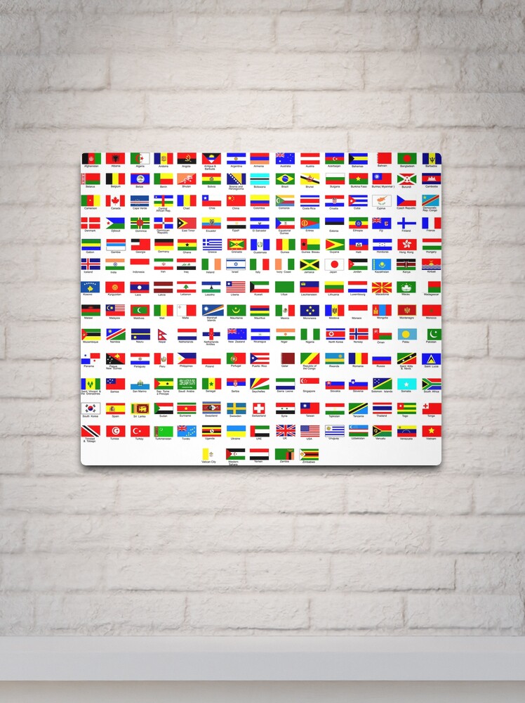 Banderas del mundo | Lámina metálica