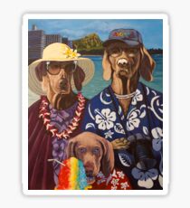 American Dogs in Hawaii Sticker