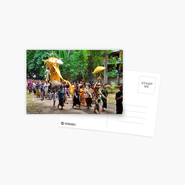 Balinese cremation ceremony 3 Postcard