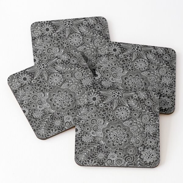 Item preview, Black Doodle Pattern designed and sold by Glynnis Owen.