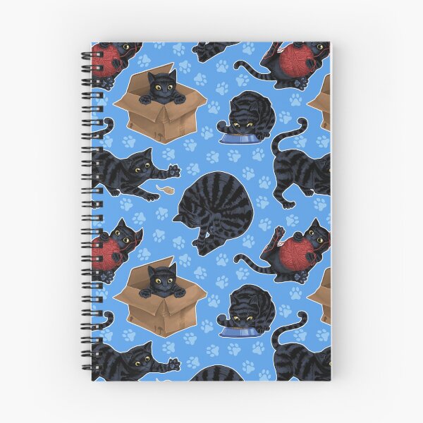 Item preview, Cat pattern blue designed and sold by Ayumi115.