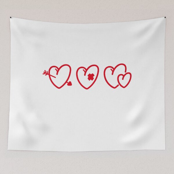 Item preview, Three Hearts Hit By Arrow, Hurt Heals, Love In Twos designed and sold by peter2art.