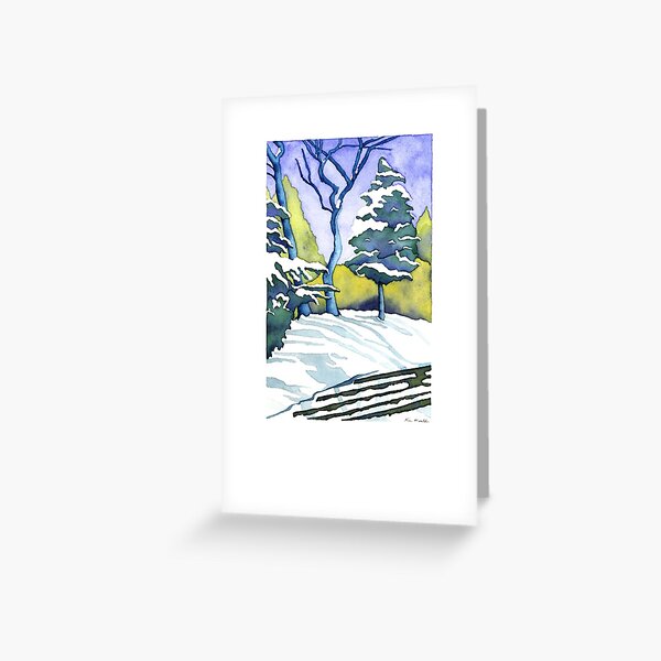 Standing in the Snow Greeting Card