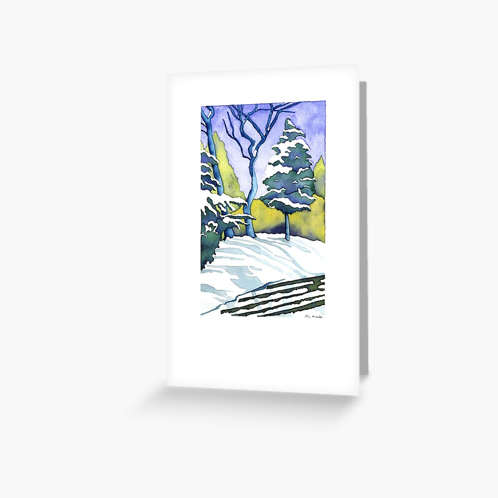 Standing in the Snow Greeting Card