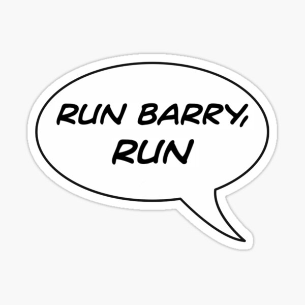 Run Barry, Run Sticker