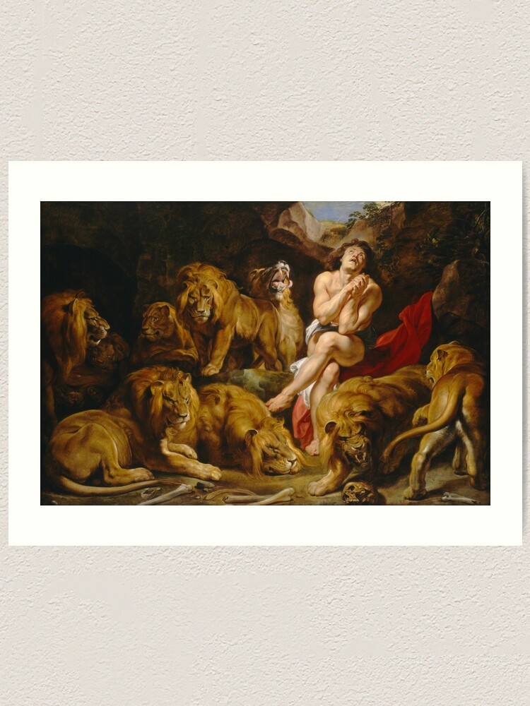 Lámina artística «Daniel en el foso de los leones por Peter Paul Rubens  (1614)» de allhistory | Redbubble