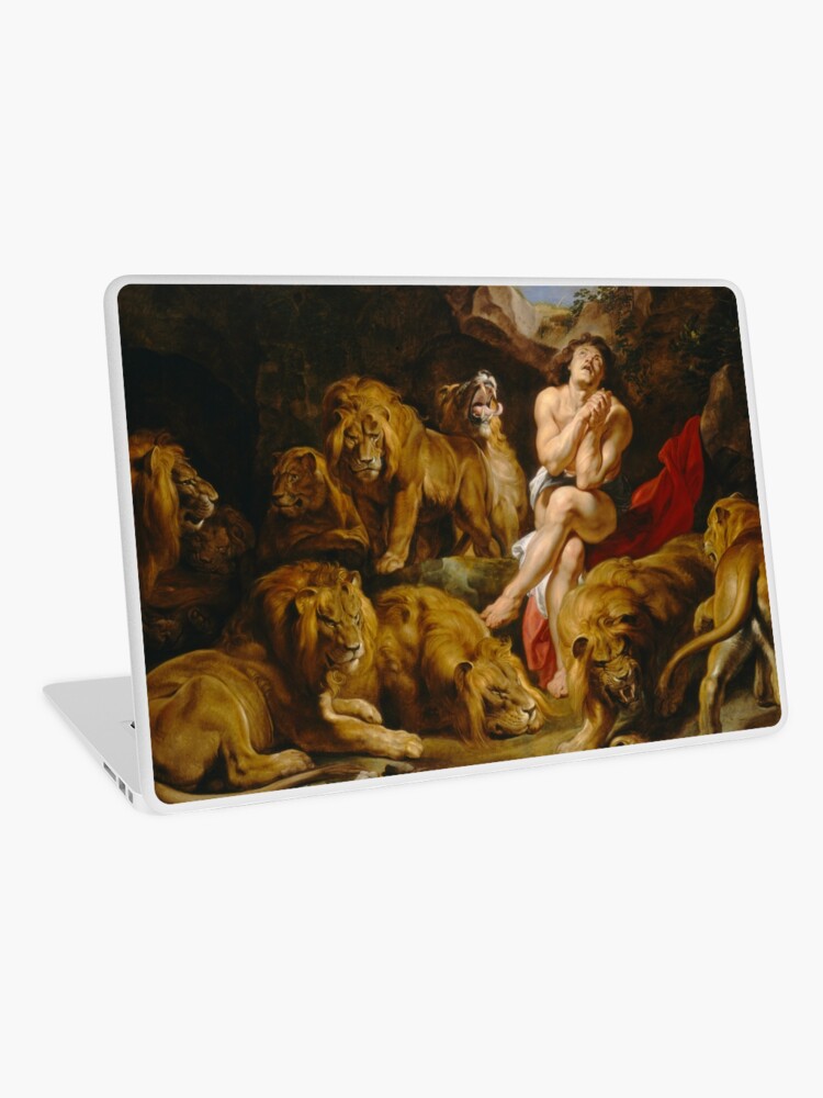 Vinilo para portátil «Daniel en el foso de los leones por Peter Paul Rubens  (1614)» de allhistory | Redbubble
