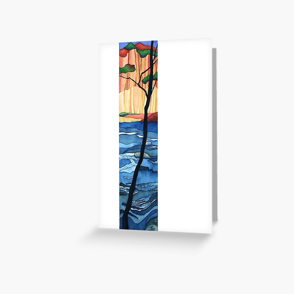 Standing Before the Current Greeting Card