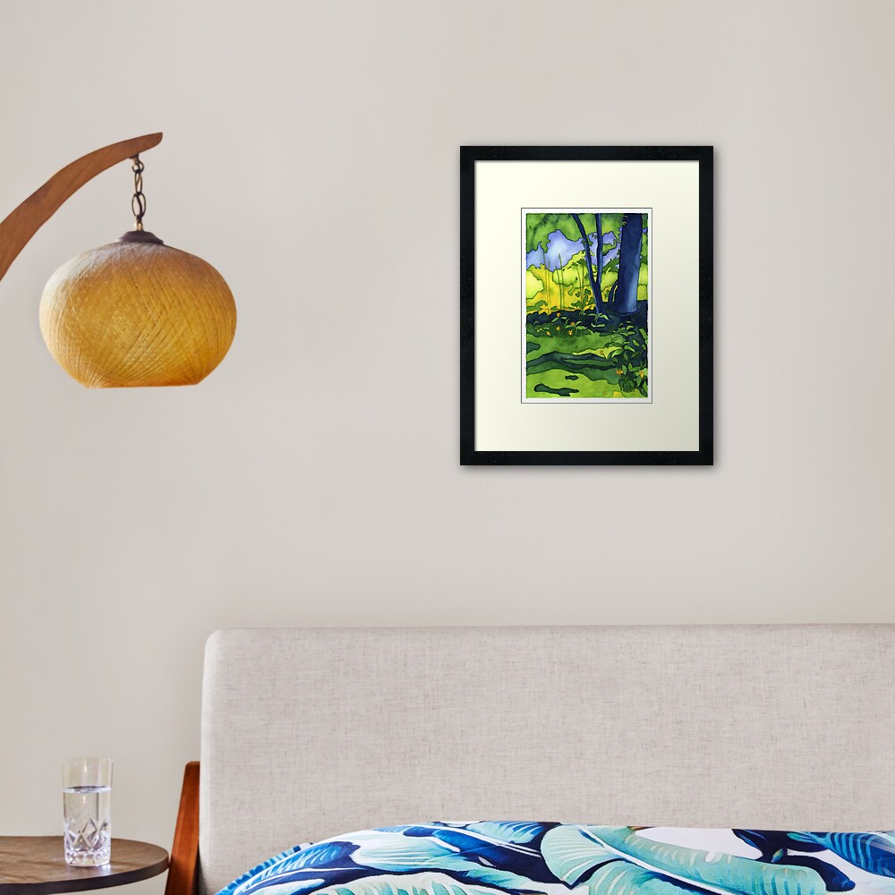 Psychedelic Summer Framed Art Print