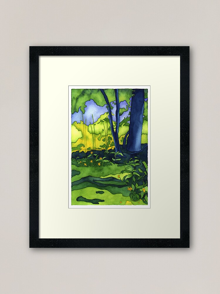 Alternate view of Psychedelic Summer Framed Art Print