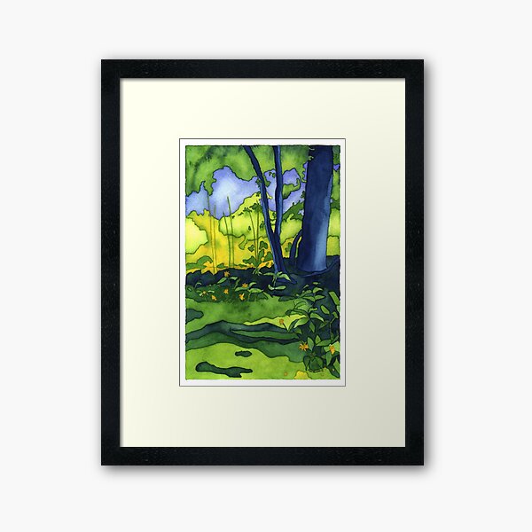 Psychedelic Summer Framed Art Print