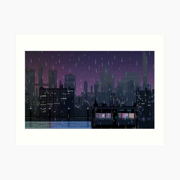 Rain over Carbon Valley Art Print