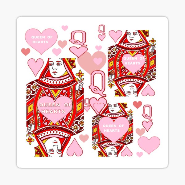 Pastel Pink Queen Of Hearts Stationery Cards by Elenas Designs