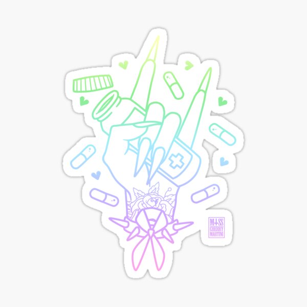 Rainbow Strength SICK GIRLS GANG Sticker
